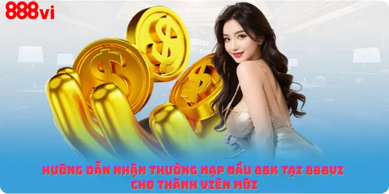 Hướng dẫn nhận thưởng nạp đầu 88K tại 888vi cho thành viên mới